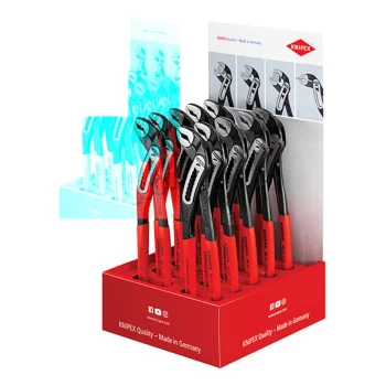 Image of Knipex - KPX001801V12 Alligator Waterpump Pliers Counter Display (10 x KPX8801250)