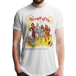 Image of Wizard Of Oz - Unisex Medium Poster T-Shirt (White)