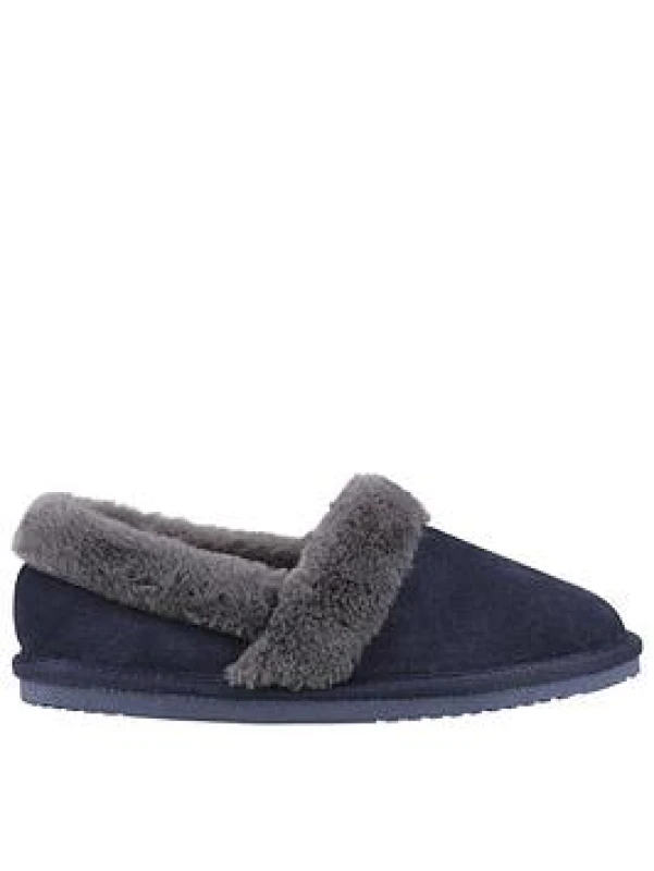 Image of Hush Puppies Womens Ariel Slipper in Navy Size: 7 Navy Female 7