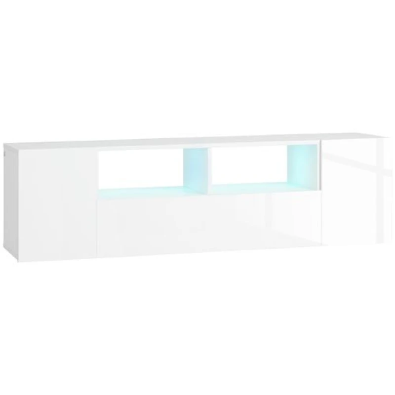 Image of HOMCOM TV Unit Cabinet for TVs up to 60" - TV Stand with LED Lights - White TJ Hughes 5056725577025