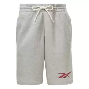Image of Reebok Logo Shorts Mens - Grey