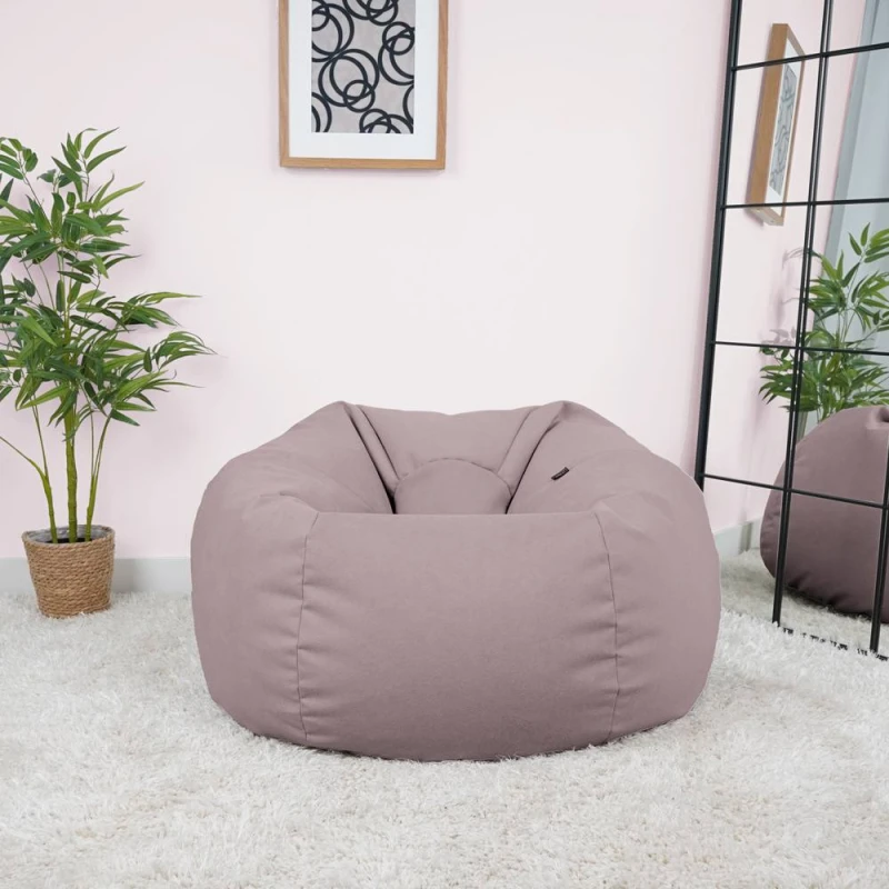 Image of rucomfy Beanbags rucomfy Veneto Classic Bean Bag for Adults - Soft Lounge Chair in Lilac Lilac Unisex