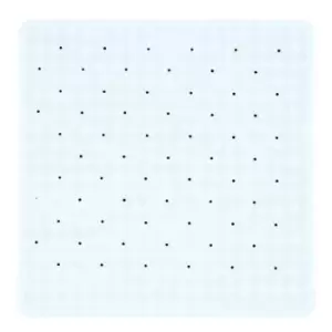 Image of Aqualona Roman Shower Mat White, 53x53cm