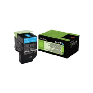Image of Lexmark 802HC Cyan Laser Toner Ink Cartridge