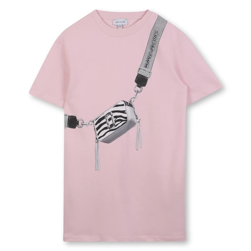 Image of Marc Jacobs Kids Snapshot T-Shirt Dress Pink female 12Y
