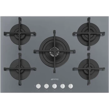 Image of SMEG Piano Design PV275S 72cm Gas Hob - Silver