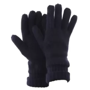 Image of FLOSO Mens Thinsulate Knitted Winter Gloves (3M 40g) (One Size Fits All) (Navy)