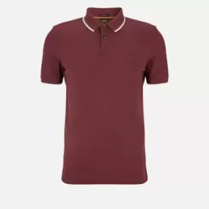 Image of BOSS Passertip Slim Fit Cotton-Blend Polo Shirt - M