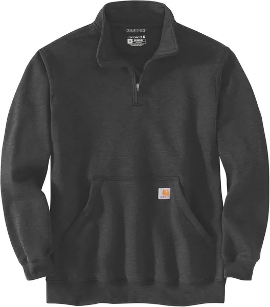Image of Carhartt Quarter-Zip Sweatshirt, grey, Size M
