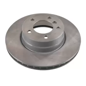 Image of Brake Disc 24342 by Febi Bilstein Front Axle 1 Single