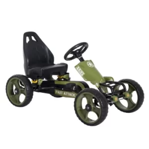 Image of HOMCOM Kids Pedal Go Kart W/Hand Brake-Green