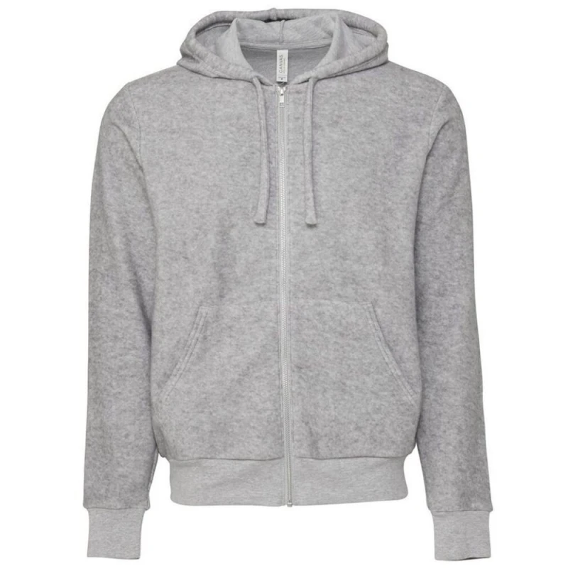Image of Bella + Canvas Mens Plain Hoodie in Grey Size: XS Grey Male XS