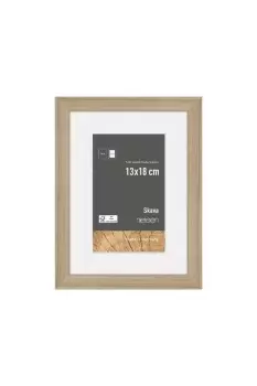Image of Skava 13 x 18cm Wooden Picture Frame With 9 x 13cm Mount & Glass Front