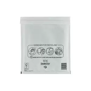 Image of Mail Lite Bubble Postal Bag White E2-220x260 Pack of 100 101098083