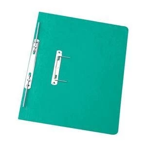 Image of Elba Boston Foolscap Spiral Transfer Spring File 275gsm Green Pack of 25