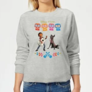 Image of Coco Miguel Logo Womens Sweatshirt - Grey - M
