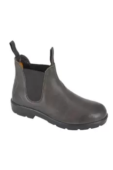 Image of Waxy Leather Chelsea Boots