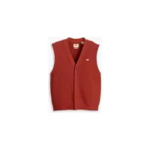 Image of Levis Rincon Button Down Vest Rooibo - Orange