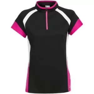 Image of Trespass Womens/Ladies Harpa Short Sleeve Cycling Top (XXS) (Black)