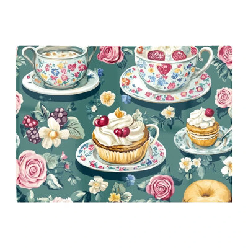 Image of Warren Reed Designer Vintage Tea Party Chopping Board