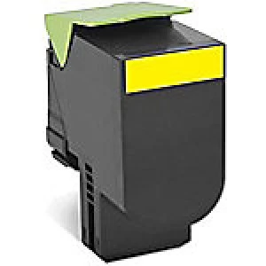 Image of Lexmark 80C2SYE Yellow Laser Toner Ink Cartridge