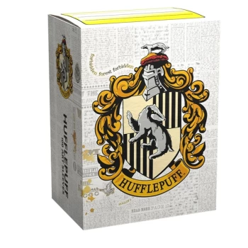 Image of Dragon Shield ART Print Harry Potter Hufflepuff Card Sleeves - 100 Sleeves