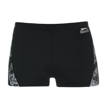Image of Slazenger Curve Panel Boxers Mens - Black/Grey
