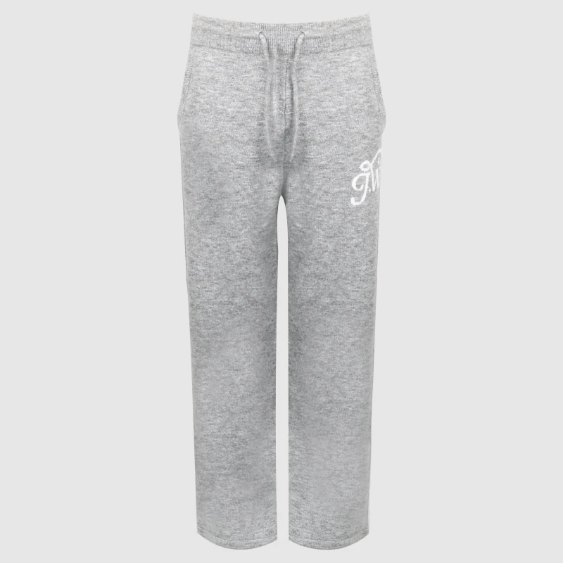 Image of Jack Wills Mens Acrylic Oversized Fit Knitted Trousers Grey Marl male S