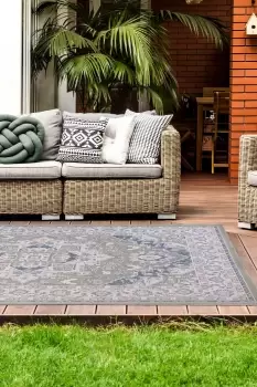 Image of Persian Outdoor Rug - Size: 80x150cm - Green - Print