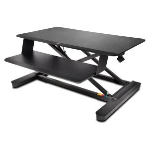 Image of Kensington SmartFit 103 x 83cm Sit Stand Rectangular Desk Black with Black Frame