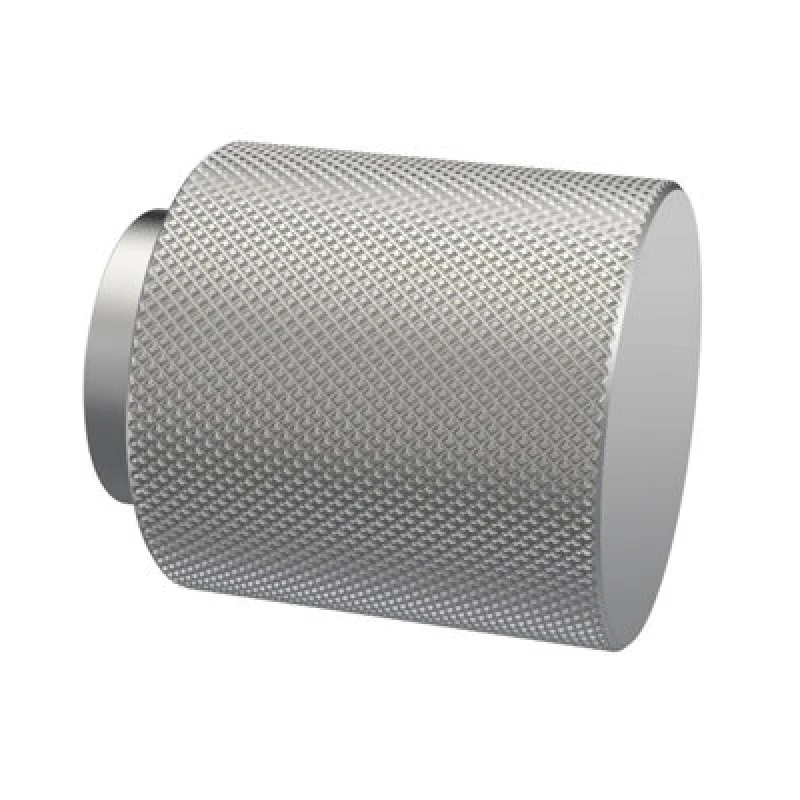 Image of Balterley Knurled Indented Round Knob, 30mm - Satin Nickel