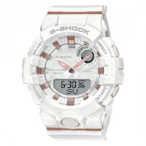 Image of Casio G-SHOCK G-SQUAD Analog-Digital Watch GMA-B800-7A - White/Rose Gold