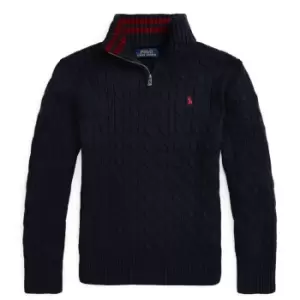 Image of Polo Ralph Lauren Polo Ralph Lauren quarter Zip Junior Boys - Blue