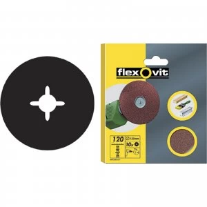 Image of Flexovit Drill Mount Sanding Discs 125mm 120g Pack of 10