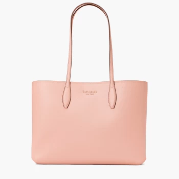 Image of Kate Spade Womens All Day Crossgrain Large Tote Bag - Coral Gable