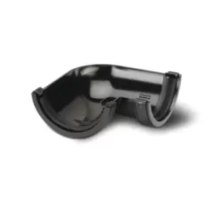 Image of Polypipe RR103B Half Round Rainwater System 90 Degree Gutter Angle Black