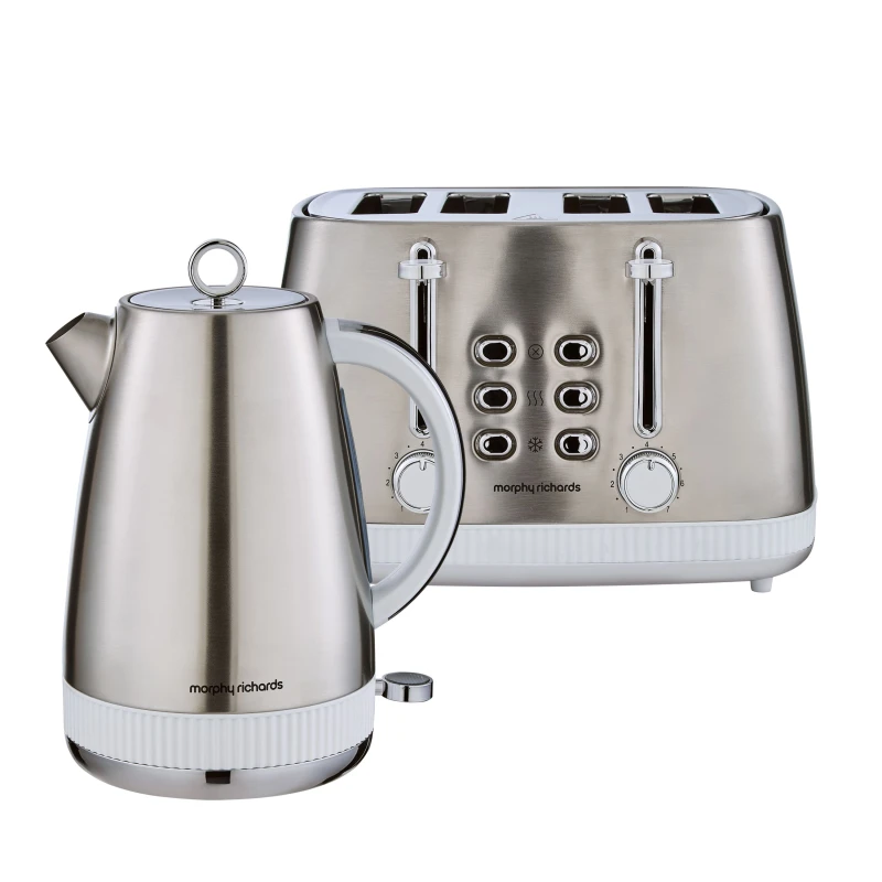 Image of Morphy Richards Mexborough Kettle & Toaster Bundle White White One Size Unisex 5056765430663