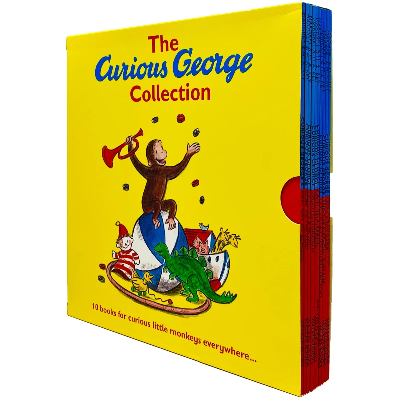 Image of The Curious George Collection Series Books 1 - 10 Box Set By Margaret & H.A. Rey H. A. Rey Books