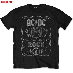 Image of AC/DC - Vintage Cannon Swig Kids 3 - 4 Years T-Shirt - Black