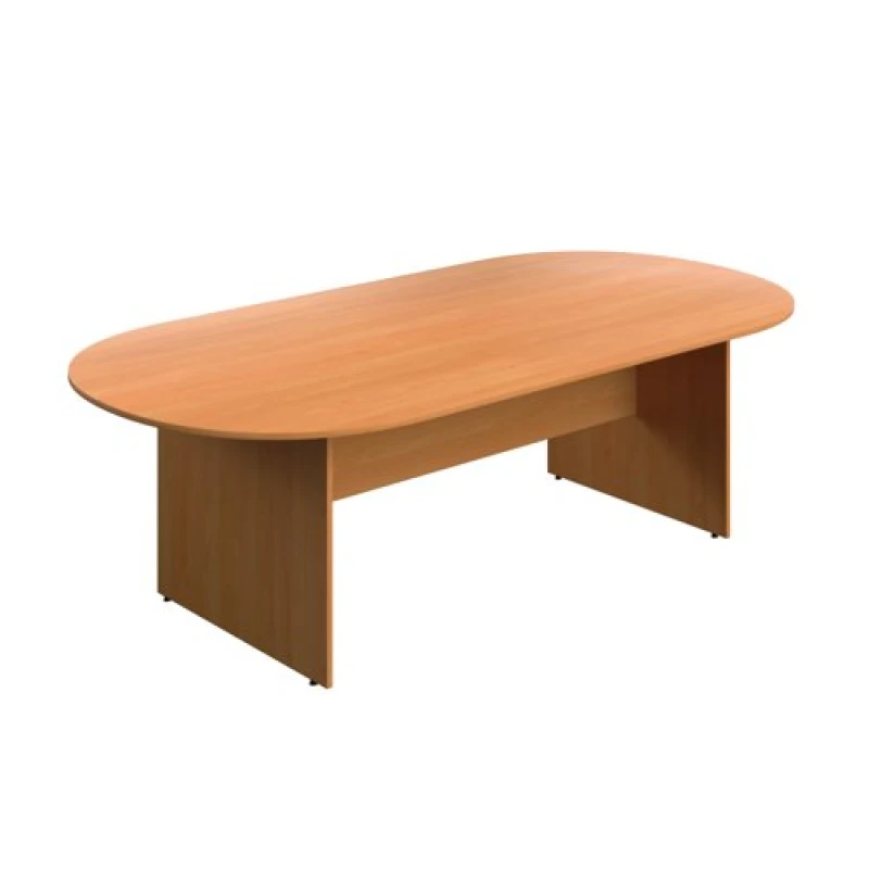 Image of Serrion Wooden Boardroom Table 2400x1200x730mm Beech KF800242