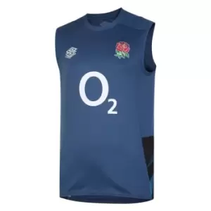 Image of Umbro England Rugby Vest Adults - Blue
