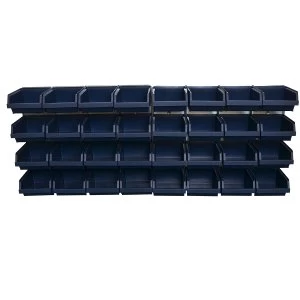 Image of Raaco Bin Wall Panel with 32 Bins