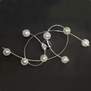 Image of Cristal Lotto 8 Ceiling Light Chrome