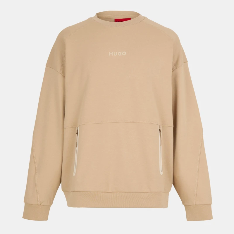 Image of Hugo Mens Dubilos Short Sleeve Polo Shirt Medium Beige male XL