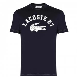 Image of Lacoste 27 Coll T Shirt - Abysm HDE