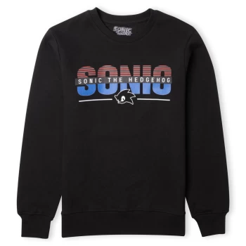Image of Sonic The Hedgehog Logo Sweatshirt - Black - 3XL