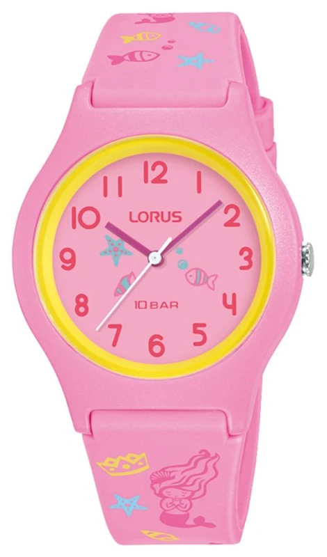 Image of Lorus RRX49HX9 Kid's Under-The-Sea 100m (34mm) Pink Dial / Watch