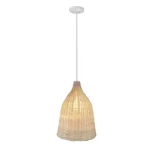 Image of Luzon Pendant Light 1xE27 Rattan 25cm