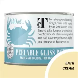 Image of Thorndown Bath Cream Peelable Glass Paint 150ml - Opaque