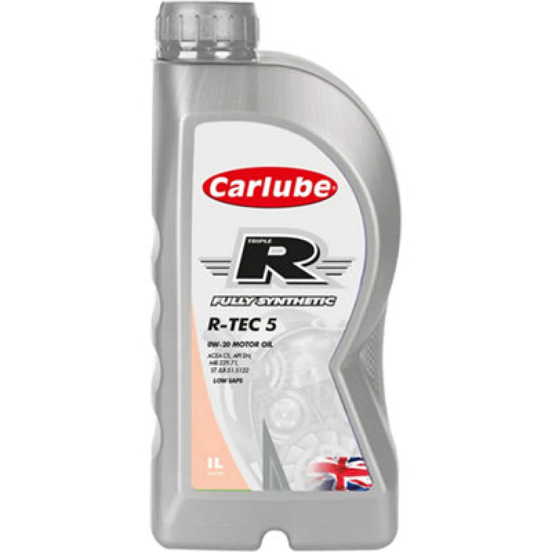 Image of Carlube Triple R Tec 5 0W-20 C5 Fully Synthetic Car Motor Engine Oil 1L